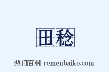 田稔是什么意思的图片